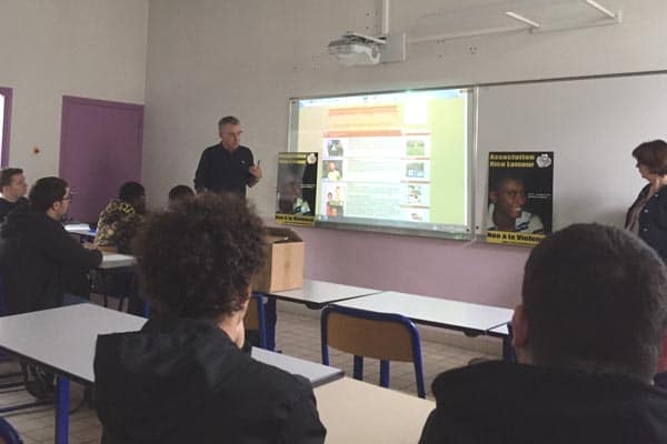 Intervention de l’association RICO LAMOUR en classe de 1 CAP MVP-ELEC