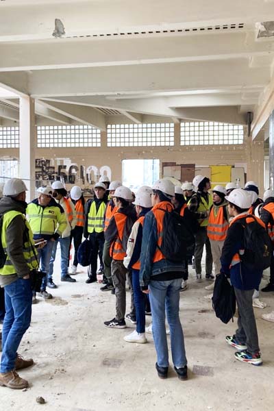Visite de chantier de La Poste à Brest