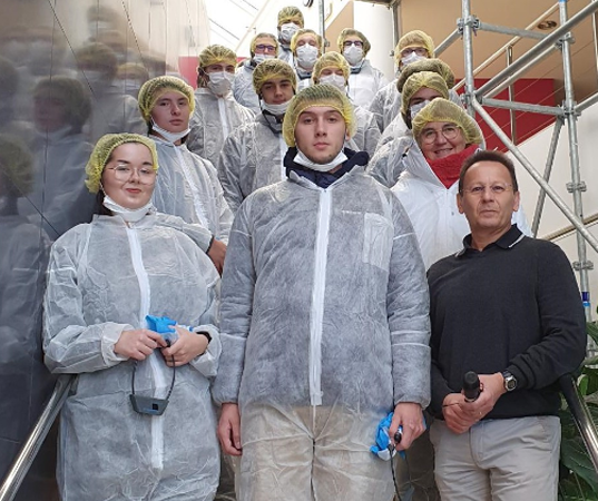 Les lycéens de 2 CAP Opérateur Logistique visitent l’usine RANOU