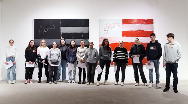 Visite de l’expo Scully par les optionnaires en arts plastiques