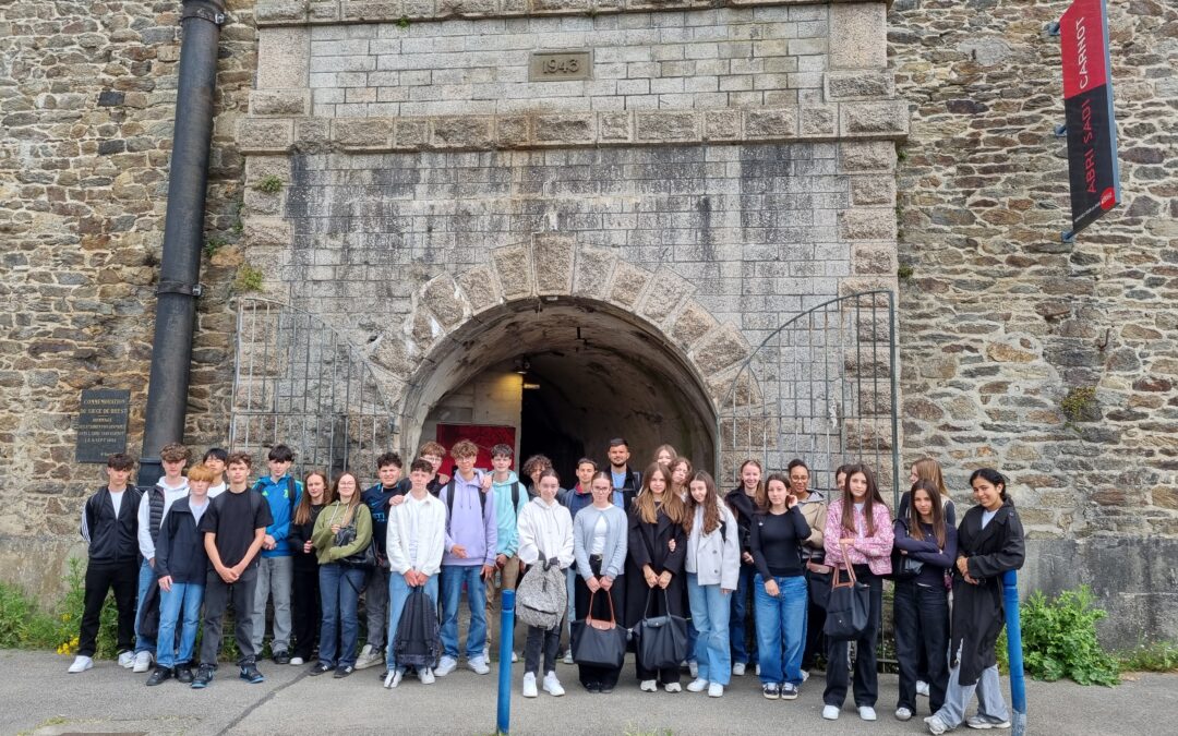 Accueil élèves Néerlandais à Brest dans le cadre du projet Erasmus+ sur la mémoire de la Seconde Guerre Mondiale